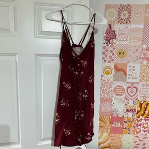 Abercrombie Purple Floral Mini Dress - Size Small